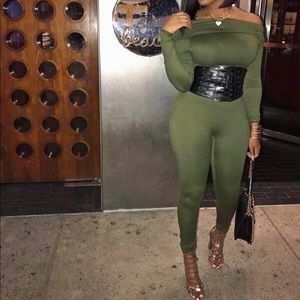 Off Shoulder Jumpsuit